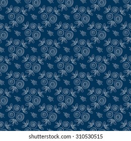 Floral seamless pattern with hand drawn roses. Beautiful vector background for your design.