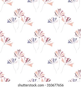Floral seamless pattern with hand drawn with cornflowers. Beautiful vector background for your design.