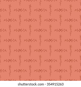 Floral seamless pattern from hand drawn sketches. Can be used for wallpapers. Optimized for easy color changes. EPS8 vector illustration includes Pattern Swatch.