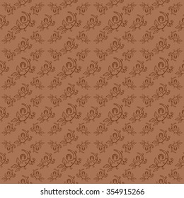 Floral seamless pattern from hand drawn sketches. Can be used for wallpapers. Optimized for easy color changes. EPS8 vector illustration includes Pattern Swatch.