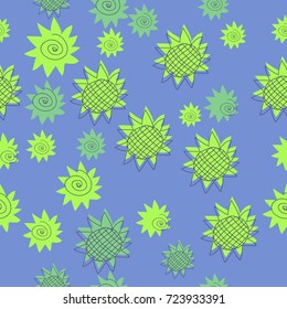 Floral seamless  pattern . Hand drawn.