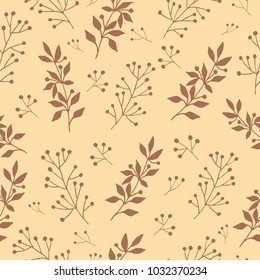 Floral seamless pattern. Hand-drawn vector illustration.