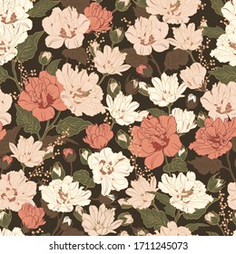 Patrón floral sin fisuras con hibisco. Fondo floral para el diseño de la superficie