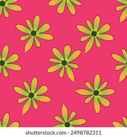 Floral seamless pattern with hibiscus. Floral background for surface design