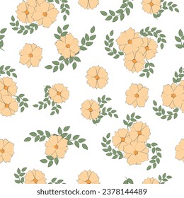 Floral seamless pattern. High quality vector illustration.