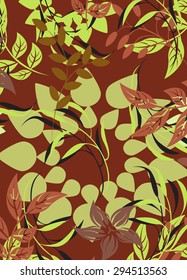 Floral Seamless Pattern - Illustration