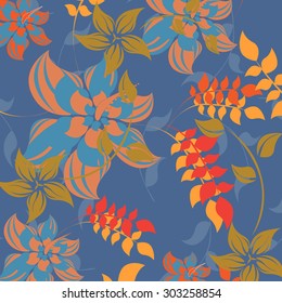 Floral Seamless Pattern - Illustration
