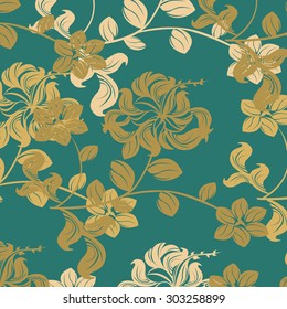 Floral Seamless Pattern - Illustration

