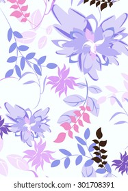 Floral Seamless Pattern - Illustration Flower, Single Flower, Floral Pattern, Pattern, Backgrounds 