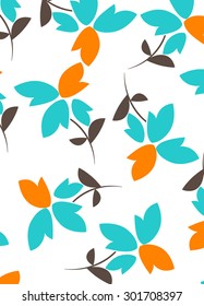 Floral Seamless Pattern - Illustration Flower, Single Flower, Floral Pattern, Pattern, Backgrounds 