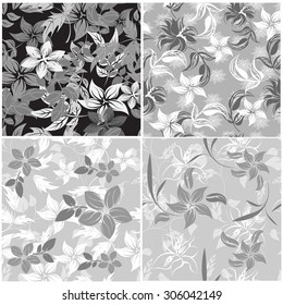 Floral Seamless Pattern - Illustration Flower, Single Flower, Floral Pattern, Pattern, Backgrounds 