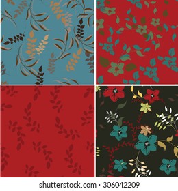 Floral Seamless Pattern - Illustration Flower, Single Flower, Floral Pattern, Pattern, Backgrounds 
