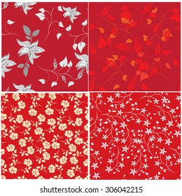 Floral Seamless Pattern - Illustration Flower, Single Flower, Floral Pattern, Pattern, Backgrounds 