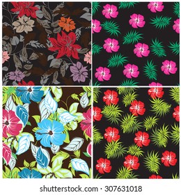 Floral Seamless Pattern - Illustration Flower, Single Flower, Floral Pattern, Pattern, Backgrounds 