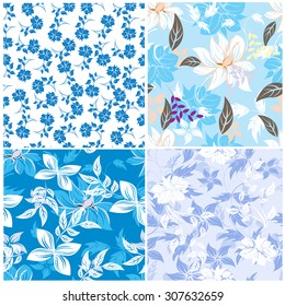 Floral Seamless Pattern - Illustration Flower, Single Flower, Floral Pattern, Pattern, Backgrounds 