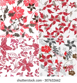 Floral Seamless Pattern - Illustration Flower, Single Flower, Floral Pattern, Pattern, Backgrounds 