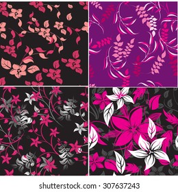 Floral Seamless Pattern - Illustration Flower, Single Flower, Floral Pattern, Pattern, Backgrounds 
