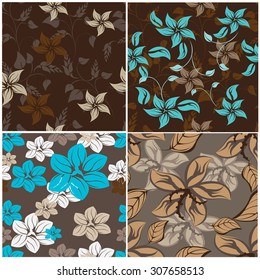 Floral Seamless Pattern - Illustration Flower, Single Flower, Floral Pattern, Pattern, Backgrounds 