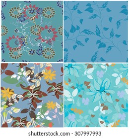 Floral Seamless Pattern - Illustration Flower, Single Flower, Floral Pattern, Pattern, Backgrounds 