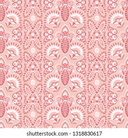 Floral seamless Pattern in Indian Batik Style