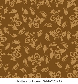 Nahtloses Blumenmuster. Indischer dekorativer Bildschirmhintergrund. Design für Textil, Bildschirmhintergrund, Web, Druck, Papier, Hintergrund, Hintergrund