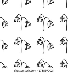 Patrón floral sin fisuras. Aislado sobre fondo blanco. Ilustración de material vectorial.