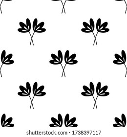 Floral seamless pattern. Isolated on white background. Vector stock illustration.