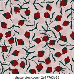 Floral seamless pattern Jacobean Print Pattern Seamless ,Blue navy flowers Vector clipart. Seamless pattern with stylized exotic flowers, climbing plants. Fashion floral wallpaper, background. Asian 