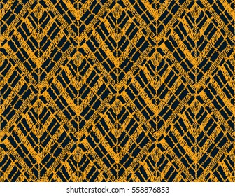 Floral seamless pattern, knitted or woven macrame in boho style, oriental pattern, bohemian style, knitting, crochet pattern.