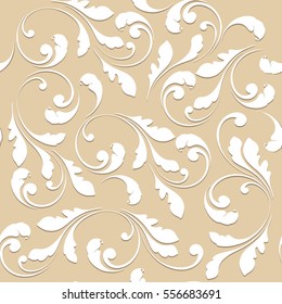 Floral seamless pattern. Lace background for fabric, Wallpaper, paper.