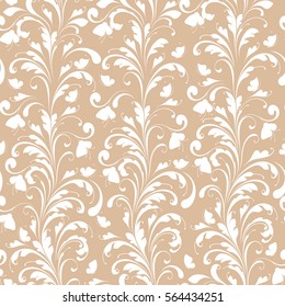 Floral seamless pattern. Lace background for fabric, Wallpaper, paper. 