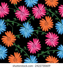 Floral seamless pattern. Lace texture for fabric, wrapping, wallpaper and paper.