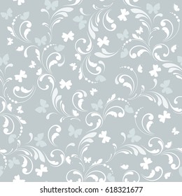 Floral seamless pattern. Lace texture for fabric, wallpaper, paper, wrapping. 
