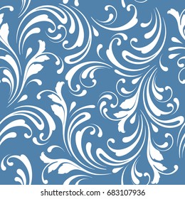Floral seamless pattern. Lace texture for fabric, wrapping and paper. Decorative print.