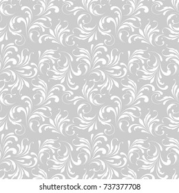 Floral seamless pattern. Lace texture for fabric, wrapping, wallpaper and paper. Decorative print. 