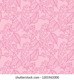 floral seamless pattern with leaves