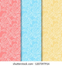 floral seamless pattern with leaves