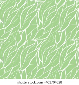 Floral seamless pattern, leaves