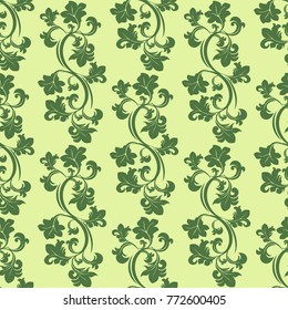 Floral seamless pattern leaves