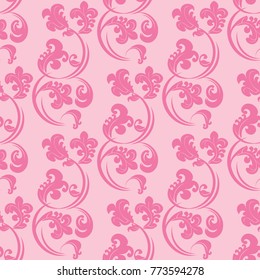 Floral seamless pattern leaves