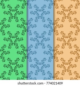 Floral seamless pattern leaves