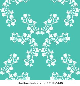 Floral seamless pattern leaves