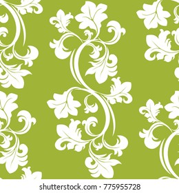 Floral seamless pattern leaves