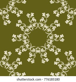 Floral seamless pattern leaves