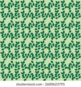 floral seamless pattern, leaves and branches