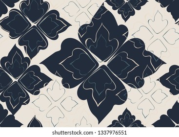 Floral seamless pattern leaves white background. Abstract vector wallpaper