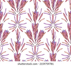 Patrón floral sin fisuras con ramas leucandrinas. Adecuado para imprimir en tela, papel, embalaje, papel pintado, invitaciones