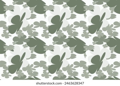 Floral Seamless Pattern, Liberty Ditsy Print With Gently Tiny Flowers. Cute Botanical Design, Pretty Ornament: Hand Drawn Plants, Simple Small Flowers, Tiny on a Light  Background. Vector.
