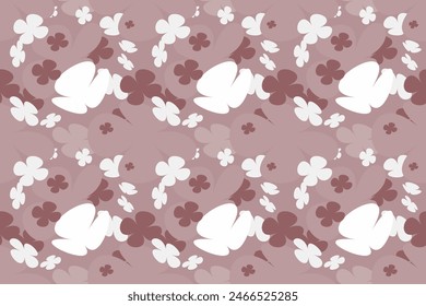 Patrón Floral Sin Costuras, Estampado Liberty Ditsy Con Flores Suavemente Diminutas. Lindo diseño botánico, adorno bonito: plantas dibujadas a mano, flores Pequeñas simples, diminuto sobre un fondo claro. Vector.