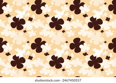 Patrón Floral Sin Costuras, Estampado Liberty Ditsy Con Flores Suavemente Diminutas. Lindo diseño botánico, adorno bonito: plantas dibujadas a mano, flores Pequeñas simples, diminuto sobre un fondo claro. Vector.